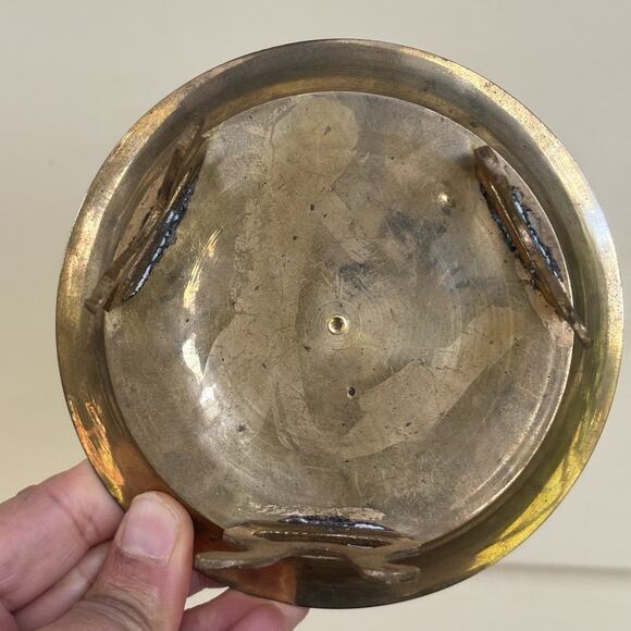 VTG Brass Dollhouse Miniature Furniture Set Ornate Floral Design 1970s India - Picture 11 of 16